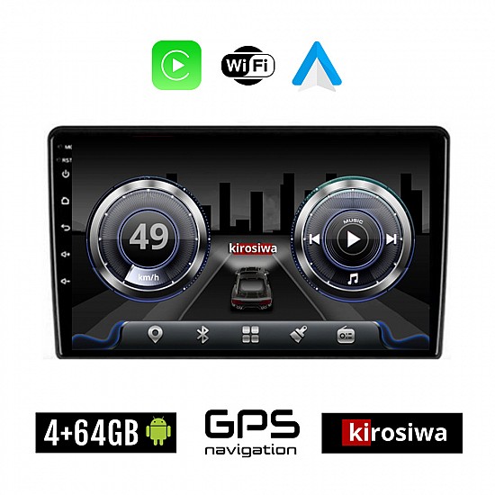 KIROSIWA 4+64GB SSANGYONG REXTON (2002-2006) Android οθόνη αυτοκίνητου 4GB με GPS WI-FI (ηχοσύστημα αφής 9" ιντσών OEM Youtube Playstore MP3 USB Radio Bluetooth Mirrorlink 4x60W Apple Carplay Android Auto)