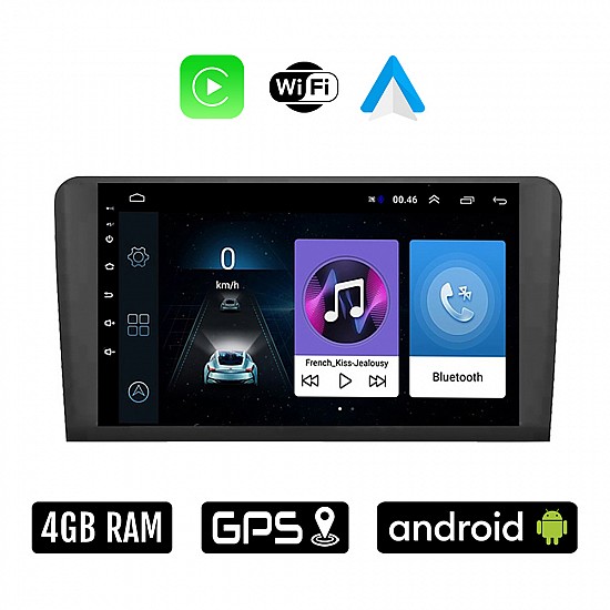 MERCEDES BENZ GL (X164) 2007 - 2012 Android οθόνη αυτοκίνητου 4GB με Ελληνικό GPS WI-FI Apple Carplay Android Auto (ηχοσύστημα αφής 9" ιντσών BENZ OEM Youtube Playstore MP3 USB Radio Bluetooth Χ164 4x60W εργοστασιακού τύπου)