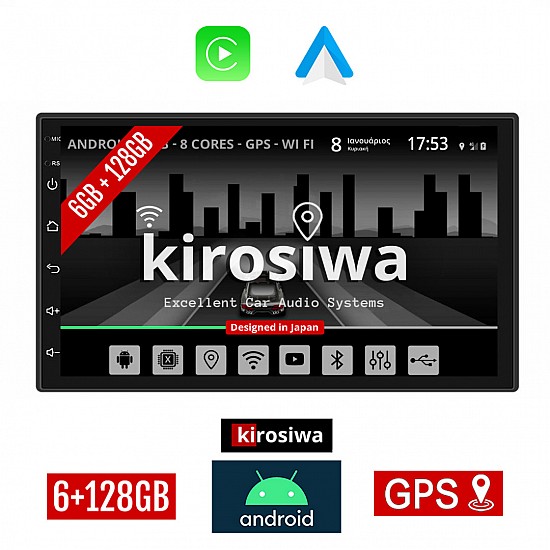 KIROSIWA 6+128GB NISSAN NV200 (2010-2015) Android οθόνη αυτοκίνητου 6GB με GPS WI-FI (ηχοσύστημα αφής 7" ιντσών OEM Youtube Playstore MP3 USB Radio Bluetooth Mirrorlink DSP Apple Carplay Android Auto 4G SIM card 4x60W, AUX) AC-4664