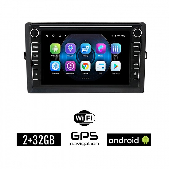 TOYOTA AURIS (2007 - 2012) Android οθόνη αυτοκίνητου 2GB με GPS WI-FI (ηχοσύστημα αφής 8" ιντσών OEM Youtube Playstore MP3 USB Radio Bluetooth Mirrorlink εργοστασιακή, 4x60W)