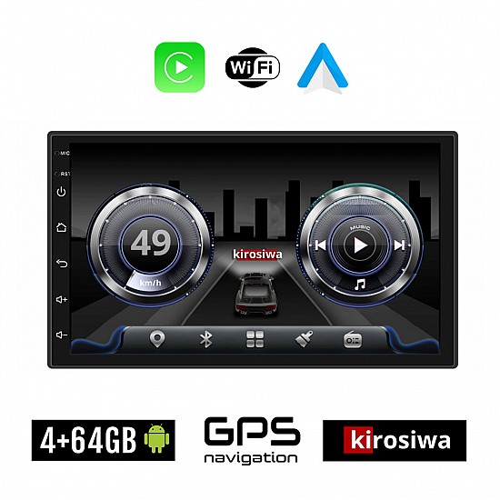 KIROSIWA 4+64GB NISSAN X-TRAIL (2007 - 2013) Android οθόνη αυτοκίνητου 4GB με GPS WI-FI (ηχοσύστημα αφής 7" ιντσών OEM Youtube Playstore MP3 USB Radio Bluetooth Mirrorlink 4x60W Apple Carplay Android Auto)