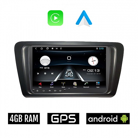 SKODA OCTAVIA 7 (2013 - 2020) Android 4GB οθόνη αυτοκίνητου με GPS WI-FI (ηχοσύστημα αφής 9" ιντσών Apple Carplay Android Auto OEM Youtube Playstore MP3 USB Radio Bluetooth Mirrorlink εργοστασιακή, 4x60W)