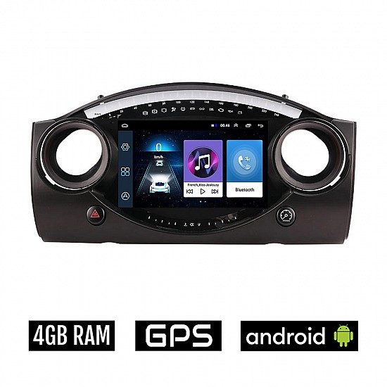 MINI COOPER (R50 R52 R53) 2000-2006 Android οθόνη αυτοκίνητου 4GB με GPS WI-FI (ηχοσύστημα αφής 9" ιντσών OEM Youtube Playstore MP3 USB Radio Bluetooth Mirrorlink εργοστασιακή, 4x60W, AUX)