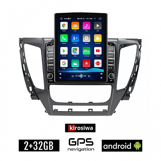 KIROSIWA MITSUBISHI PAJERO (μετά το 2013) Android οθόνη αυτοκίνητου 2GB με GPS WI-FI (ηχοσύστημα αφής 9.7" ιντσών OEM Youtube Playstore MP3 USB Radio Bluetooth Mirrorlink εργοστασιακή, 4x60W, AUX)